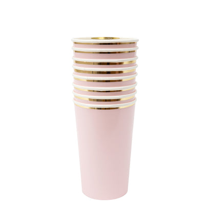 Dusky Pink Highball Cups