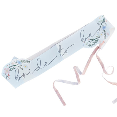 Boho Floral Bride To Be Sash