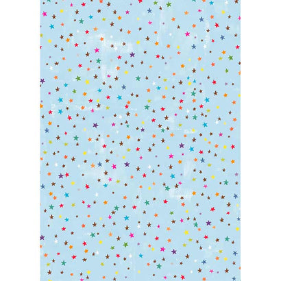 Blue Multi Stars Roll Wrap