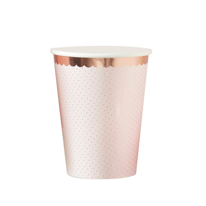 Rose Gold Spotty Cups
