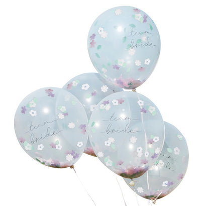 Boho Floral Confetti Hen Party Balloons