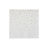Gold Metallic Stars Cocktail Napkins