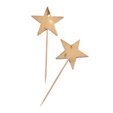 Gold Star Cupcake Toppers