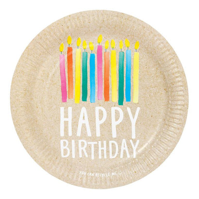 Eco Happy Birthday Plates