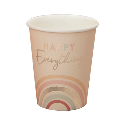 Happy Everything Natural Rainbow Party Cups