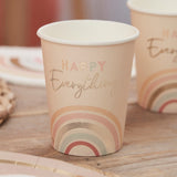 Happy Everything Natural Rainbow Party Cups