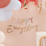 Pastel and Gold Happy Everything Party Bunting