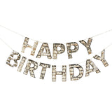 Gold Fringe Happy Birthday Bunting