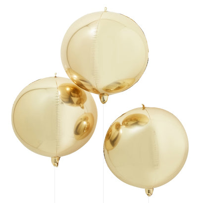 Gold Orb Balloons