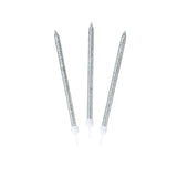 Luxe Silver Glitter Candle