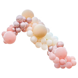 Luxe Rose Gold, Peach and Nude Balloon Arch Kit
