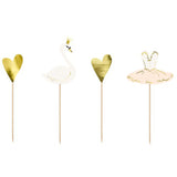 Lovely Swan Cake Toppers