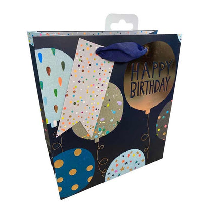 Navy Balloons Gift Bag