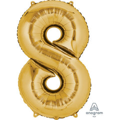 Gold Number Balloon 34