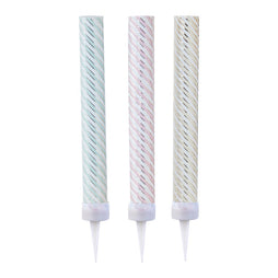 Pastel & Gold Fountain Candles