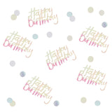 Iridescent Happy Birthday Table Confetti