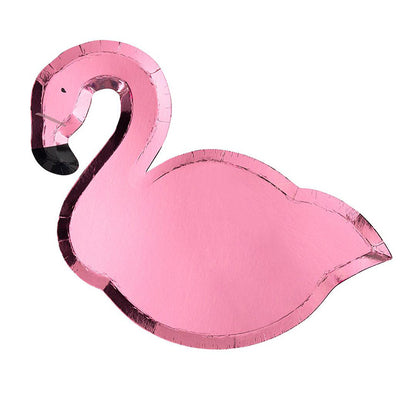 Pink Flamingo Plates