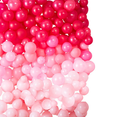 Pink Ombre Balloon Wall