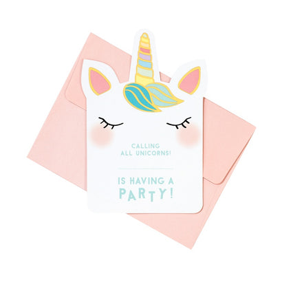 We Heart Unicorn Invitations