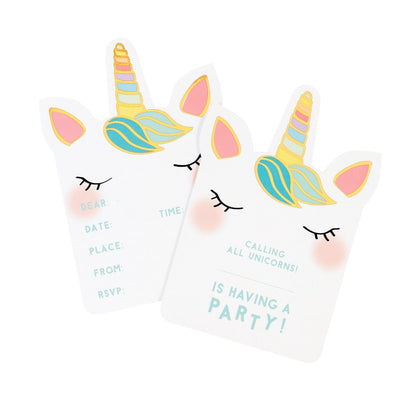 We Heart Unicorn Invitations