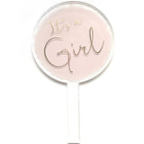 It's a Girl Cake Topper