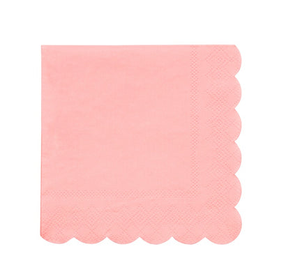 Neon Coral Napkins (Small)