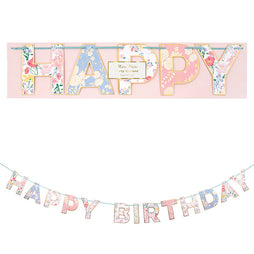 English Garden Birthday Garland