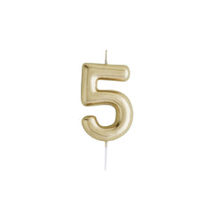 Number 5 Candle
