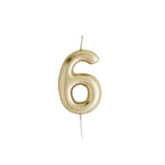 Number 6 Candle
