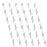 Grey Striped Straws