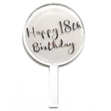 Happy 18th Birthday Cake Topper
