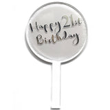 Happy 21st Birthday Cake Topper
