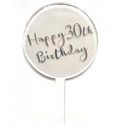 Happy 30th Birthday Cake Topper
