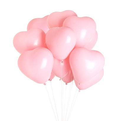 Pink Heart Biodegradable Balloons