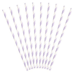 Lilac Paper Straws