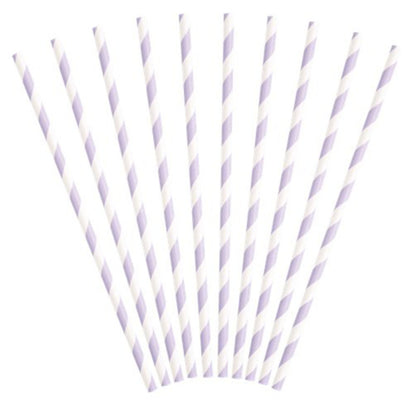Lilac Paper Straws