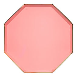 Neon Coral Dinner Plates (Large)