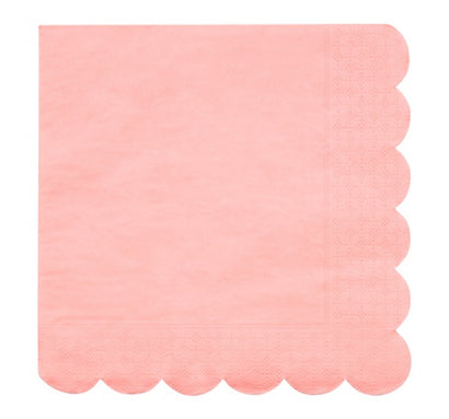 Neon Coral Napkins (Large)