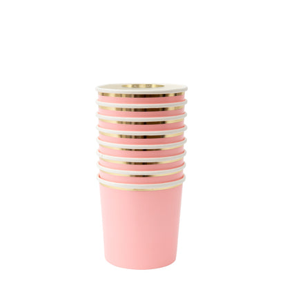 Neon Coral Tumbler Cups
