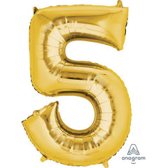 Gold Number Balloon 34