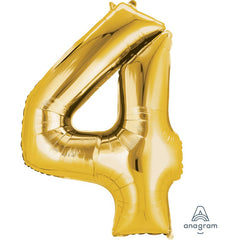 Gold Number Balloon 34