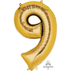 Gold Number Balloon 34
