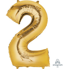 Gold Number Balloon 34