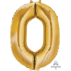 Gold Number Balloon 34