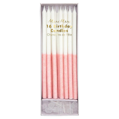 Glitter Dipped Candles