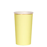 Pale Yellow Highball Cups