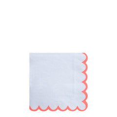 Neon Coral Napkins (Small)