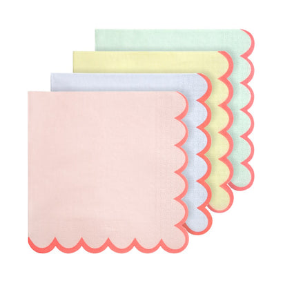 Pastel Neon Edge Napkins