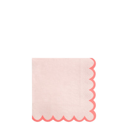 Neon Coral Napkins (Small)