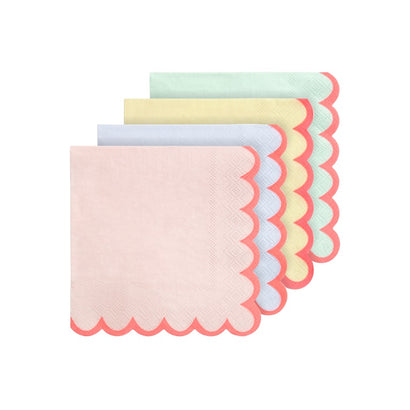 Neon Coral Napkins (Small)